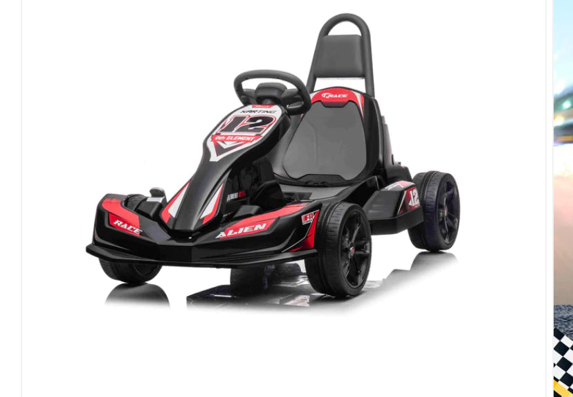 New Predatour 12V Electric Kids Ride on Go Kart with Parent Remote - EVA Wheels