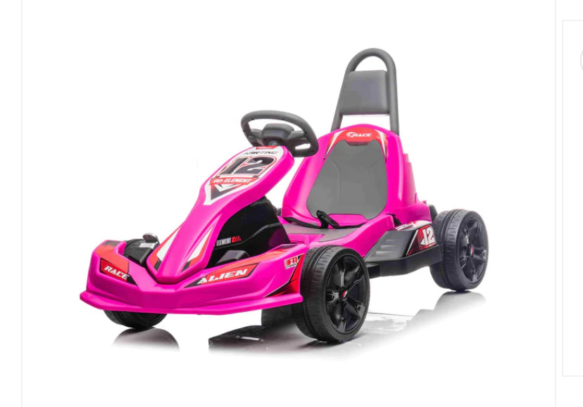 New Predatour 12V Electric Kids Ride on Go Kart with Parent Remote - EVA Wheels