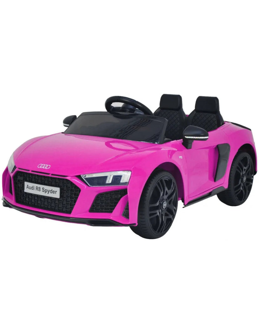PINK KIDS ELECTRIC RIDE ON CAR 12V AUDI R8 PARENTAL REMOTE MP4 Player