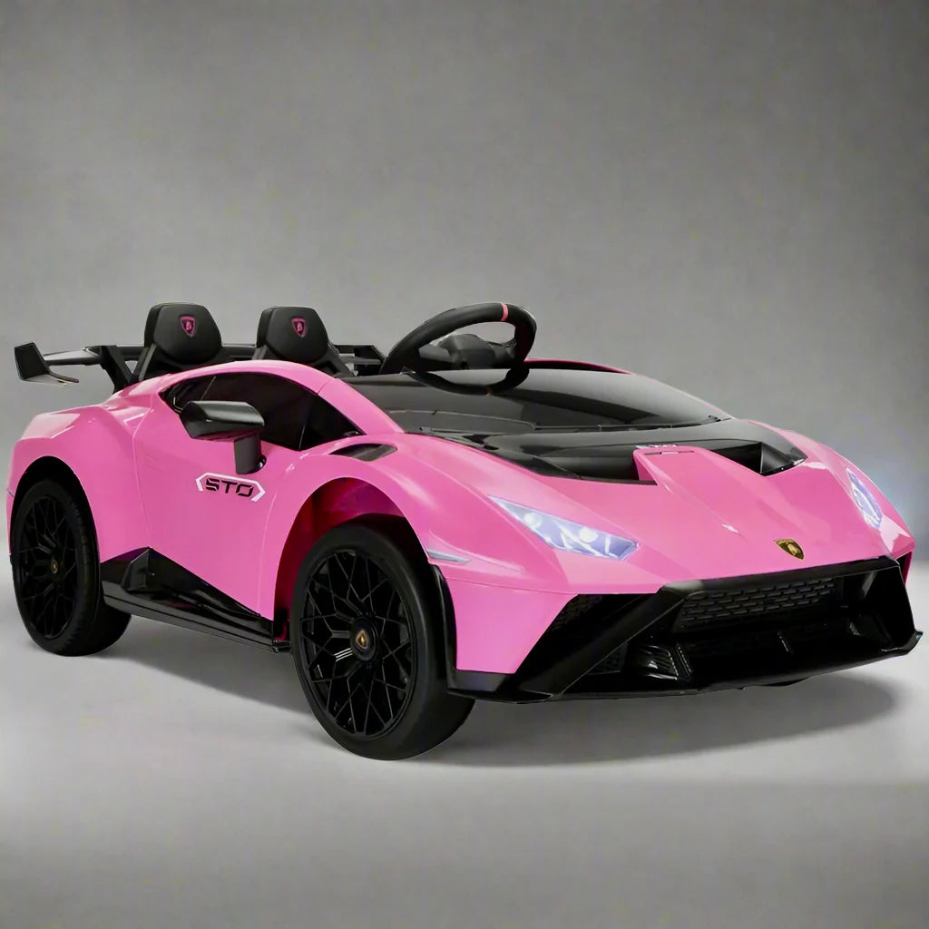 Here we have the amazing new official licensed Lamborghini Huracan STO 24v Drift Kids Ride On car with parental remote control function