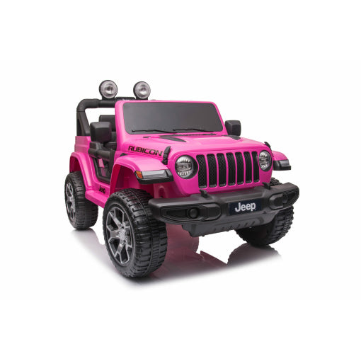 Kids ride-on Jeep Wrangler Rubicon 12v with Leather Seats and Eva Wheels