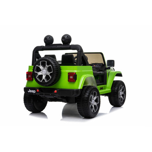 Kids ride-on Jeep Wrangler Rubicon 12v with Leather Seats and Eva Wheels