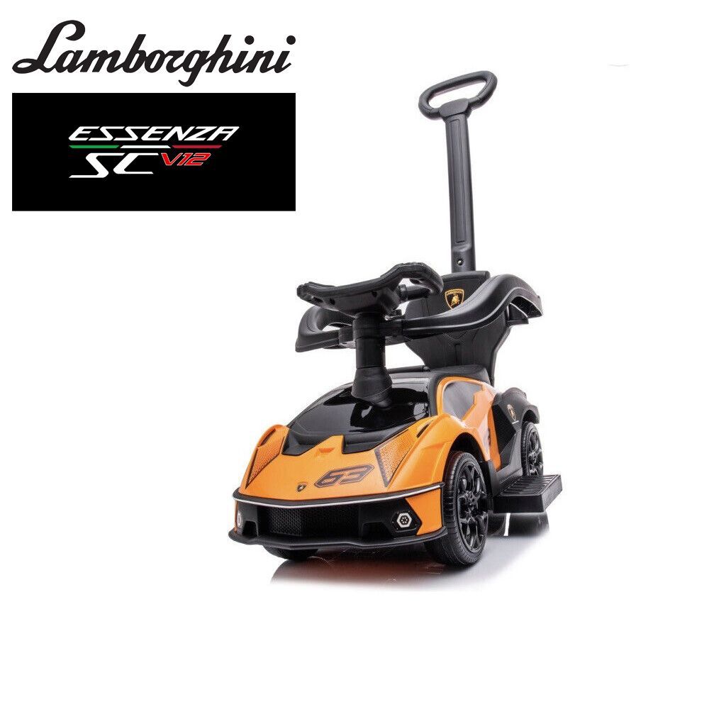 Foot to Floor Push Along Ride on with Leather Seats and EVA Noiseless Wheels Only White