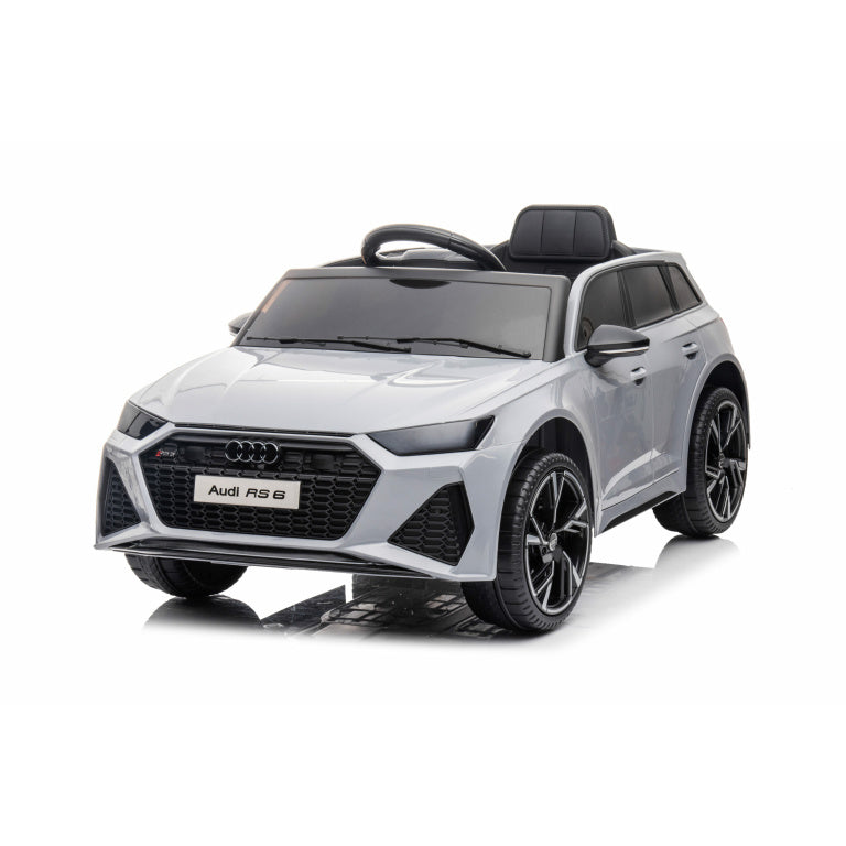 Kids Audi RS6(Upgraded Model Touch Screen LCD) Electric Ride on Car Officially Licensed by Audi, Leather Seats, Rubber Tyres,