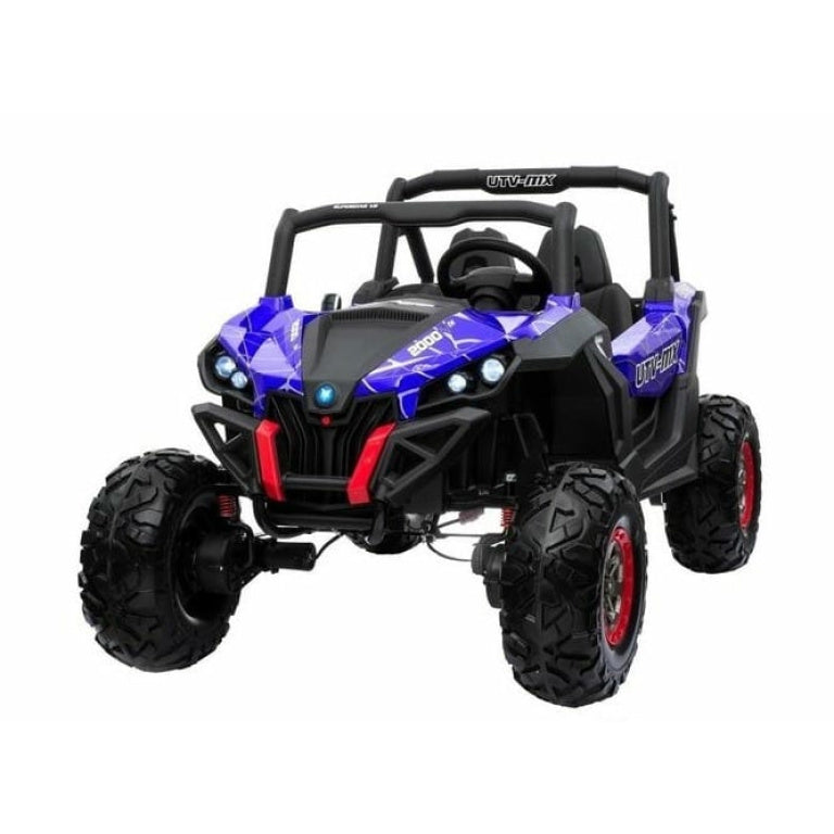 Ride On UTV 24v Kids Electric Ride on Quad Renegade Buggy – Two Seater MP4 TV – Leather Seats