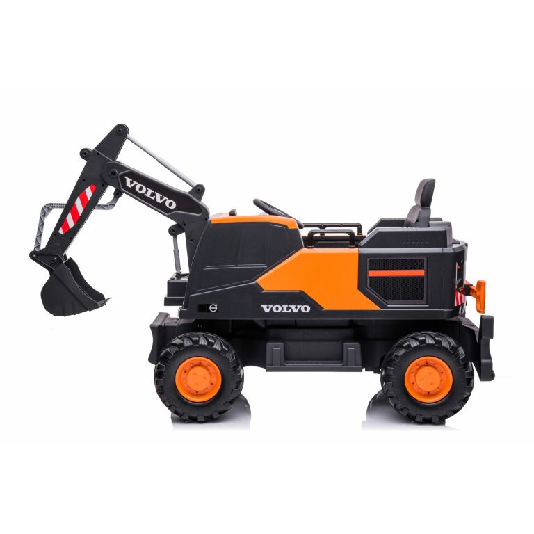 Volvo Kids Ride on Excavator 12V With Leather Seat and Eva Wheels and Parental Remote