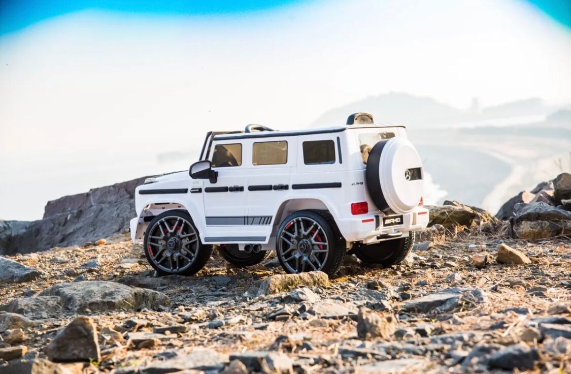 Licensed Mercedes G-Wagon G63 12v Kids Ride On Car With Remote -With High Doors,