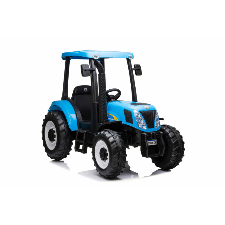 In Stock Collection Only Ribg 01274 638554 New Holland Kids Tractor T7 Electric Ride On – Blue – OFFICIAL LICENSED  24v