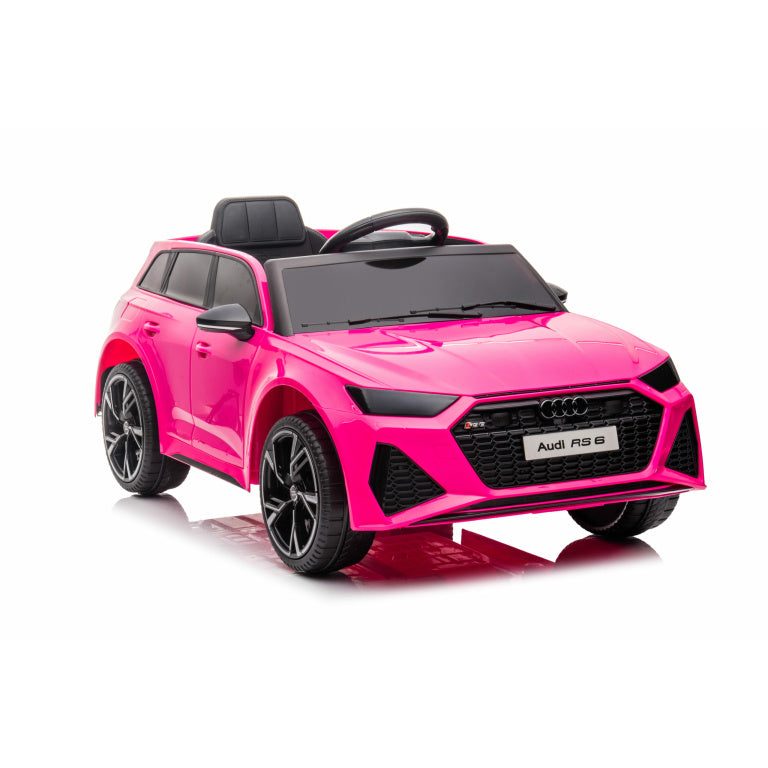 Kids Audi RS6(Upgraded Model Touch Screen LCD) Electric Ride on Car Officially Licensed by Audi, Leather Seats, Rubber Tyres,