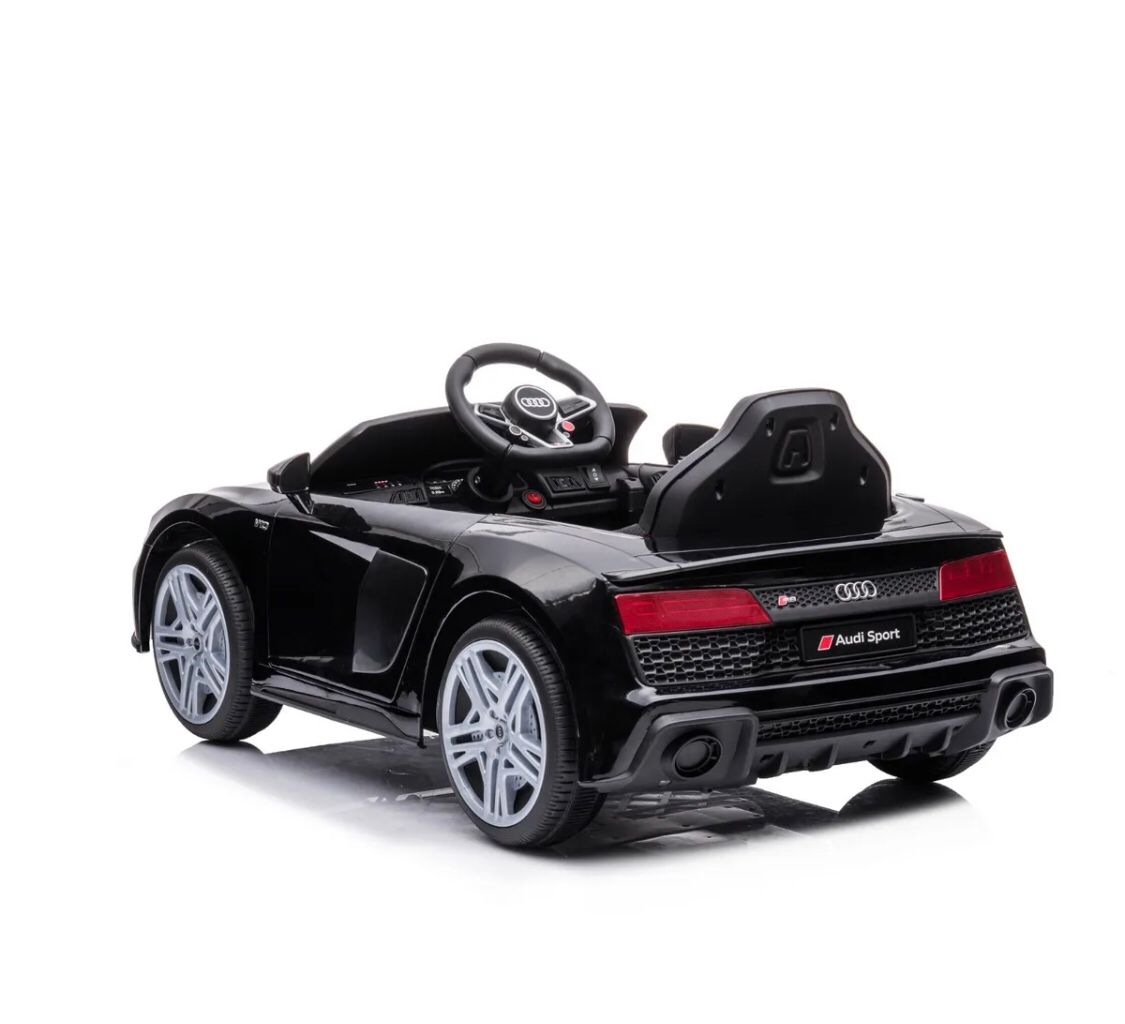 Licensed Audi R8 12v Kids Ride On Car with Remote, Upgraded Model,Leather Seats - EVA Wheels, Bluetooth