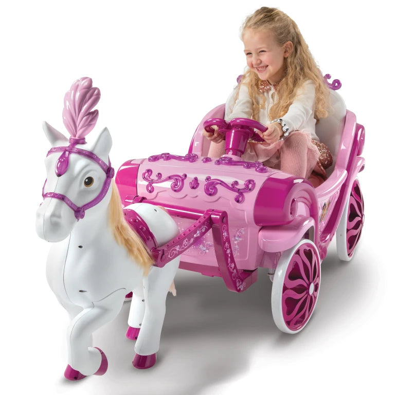 Disney Princess Horse and Carriage Electric Ride On 6V Official Licensed