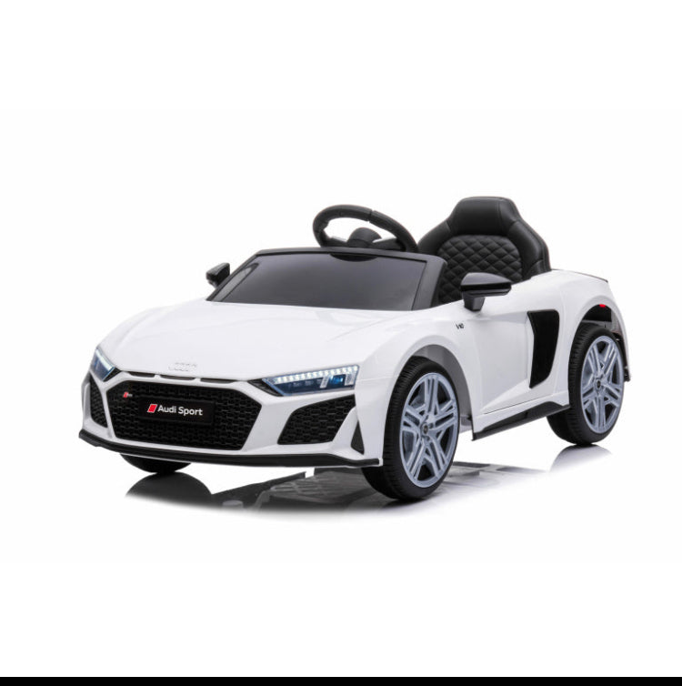 Licensed Audi R8 12v Kids Ride On Car with Remote, Upgraded Model,Leather Seats - EVA Wheels, Bluetooth