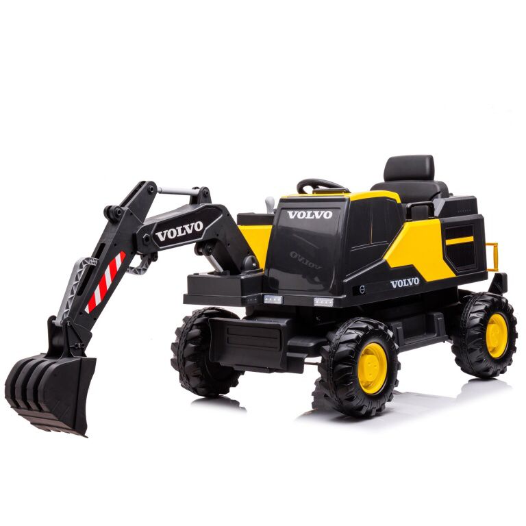 Volvo Kids Ride on Excavator 12V With Leather Seat and Eva Wheels and Parental Remote