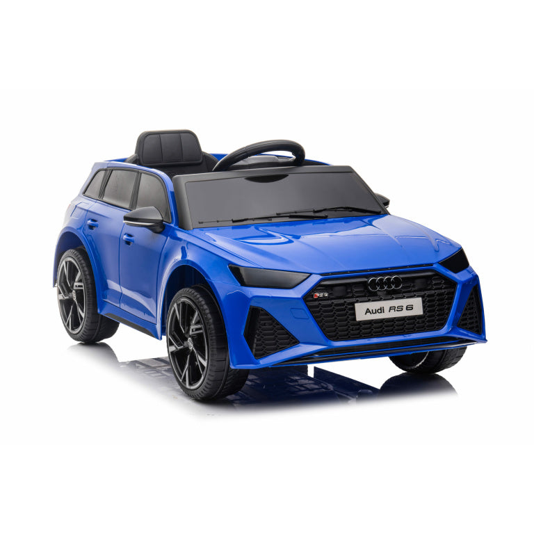 Kids Audi RS6(Upgraded Model Touch Screen LCD) Electric Ride on Car Officially Licensed by Audi, Leather Seats, Rubber Tyres,